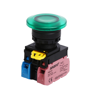 Interrupteur à bouton-poussoir en plastique 22MM, 10A 1NO1NC, à enclenchement momentané, pour démarrage et arrêt, rouge et vert - Product Image 1