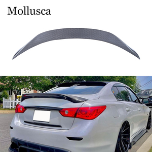 For Q50 Q50S Q50L ASPEC Style Honeycomb Carbon Fiber <b>Rear</b> <b>Spoiler</b> Trunk Wing 2013-2023 - Product Image 1