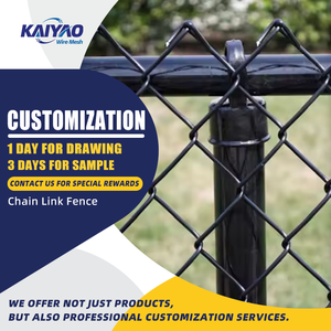 Clôture en treillis métallique à haute résistance avec forme de losange, matériau en <span class=keywords><strong>acier</strong></span> de qualité supérieure - Product Image 1