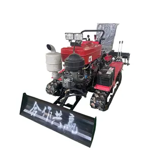 Perayap air Diesel tujuan ganda kecil Mini traktor Mini-Tiller lapangan Pertanian Pertanian Pertanian pasak Putar