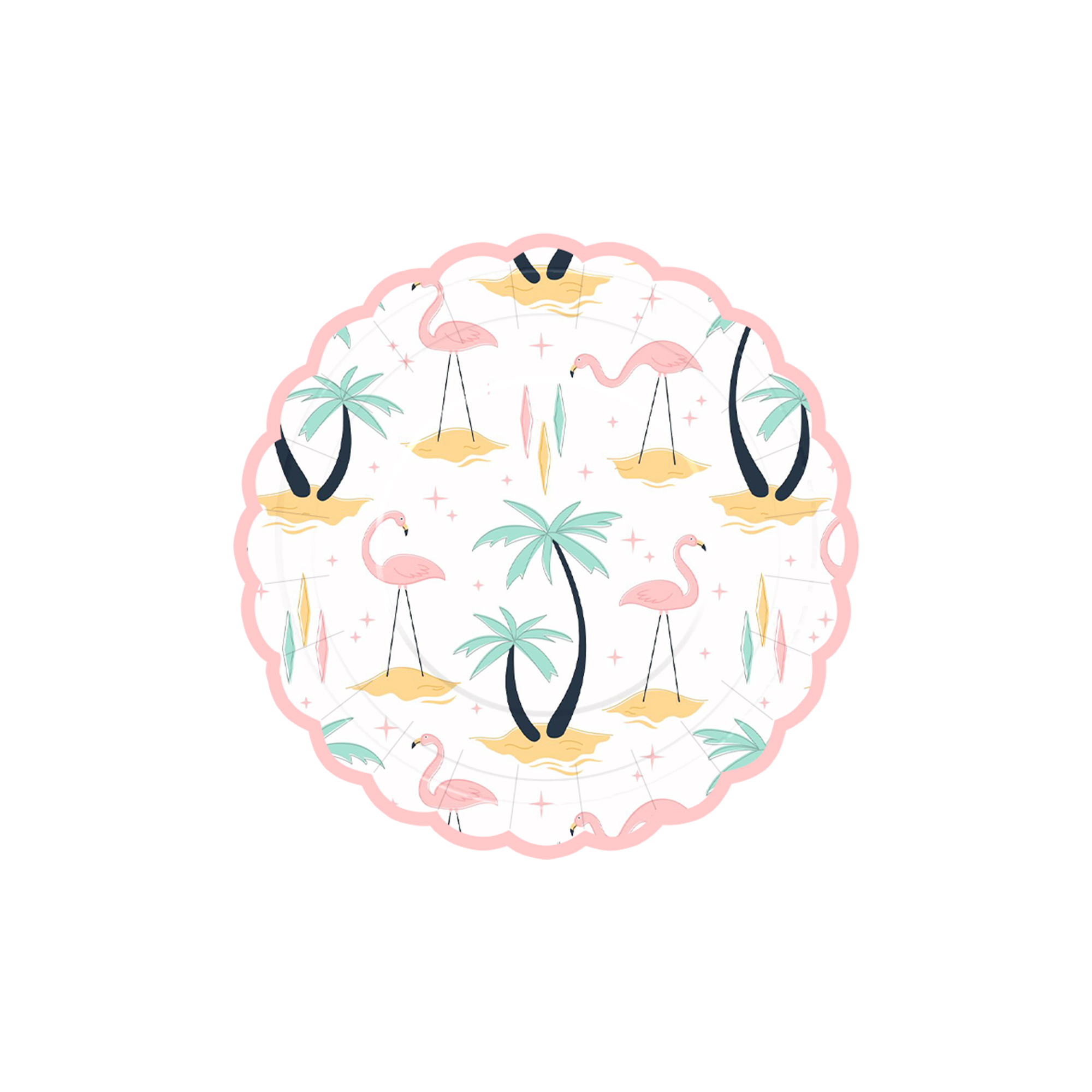 Plato de papel de 7 pulgadas * 8 piezas