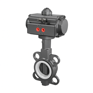 Vanne papillon pneumatique de type wafer à commande pneumatique en acier inoxydable COVNA - Product Image 4