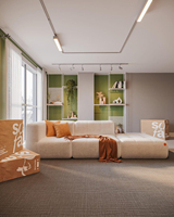 ATUNUS Muebles de Sala de Estar de Diseño Moderno de Alta Gama, Juego de Sofás Modulares Seccionales de Lujo