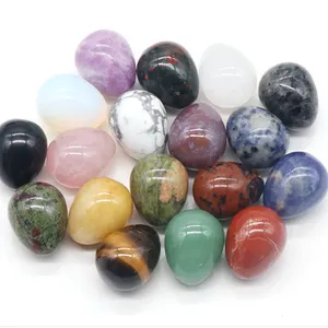 20mm Natural Energy Healing Stone Crystal Yoni Eggs Agate Amethyst Eggs for Healing Decorate