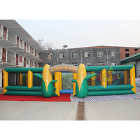 Labyrinthe gonflable géant pour jeux de sport, professionnel, à vendre, en forme de maïs