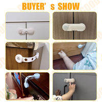 Verrou de sécurité pour bébé pour réfrigérateur à double porte, vente en gros en Amérique du Sud, directement de l'usine