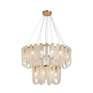 Lámpara Colgante de Vidrio Creativa de Cobre Personalizada de Fábrica para Sala de Estar, Hotel, Techo, Decoración de Hogar de Lujo, Iluminación Interior Moderna - Product Image 6