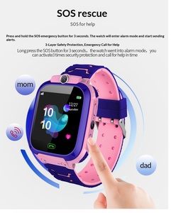 Montre connectée pour enfants <span class=keywords><strong>pas</strong></span> chère, multifonctionnelle, avec suivi de localisation, caméra, étanche, SOS, appels bidirectionnels, bouton tactile - Product Image 4