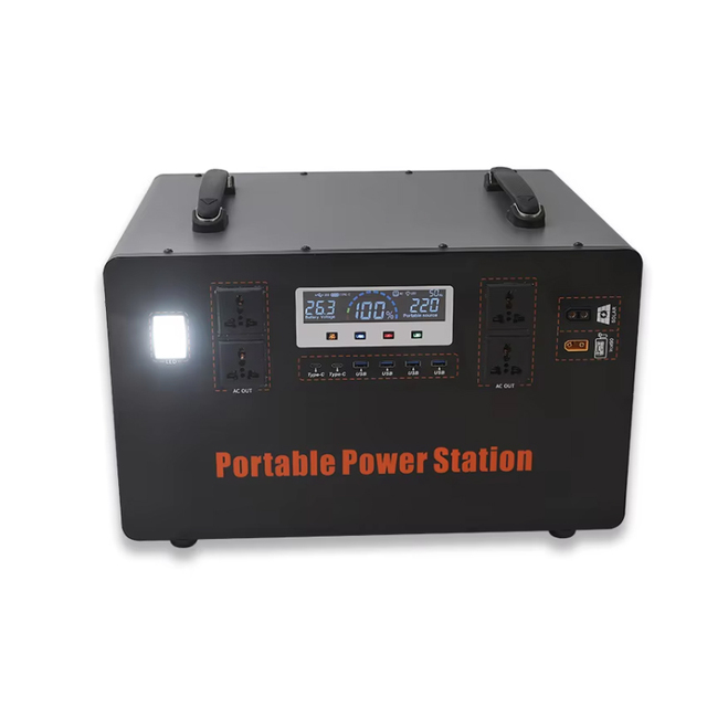 3000W 3300WH Portable Power Station with Pure Sine Wave 220V AC Output for RV/Camping/Home LiFePO4 Battery&MPPT Solar Charging