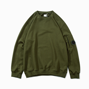 เสื้อสเวตเชิ้ตคอกลมผ้าเทอร์รี่คอตตอน 100% ยูนิเซ็กซ์ ระบายอากาศได้ดี ไม่หด ไม่ยับ สีพื้น ทรงโอเวอร์ไซส์ ย้อมสีเรียบง่าย สวมใส่สบายในฤดูหนาว - Product Image 2