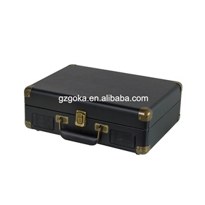 เครื่องเล่นแผ่นเสียงสีดำสุดเท่ ขายดีในตลาด พร้อมลำโพงในตัว 3 ระดับความเร็ว สำหรับแผ่นไวนิล - Product Image 3