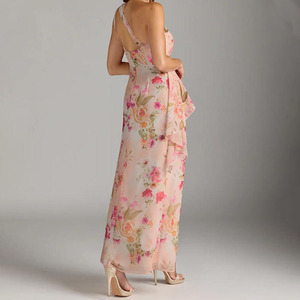 Robes longues fendues élégantes et personnalisées pour femmes, style italien, dos nu, collection été 2026, de grandes marques de créateurs, pour femmes élégantes et de grande taille. - Product Image 4