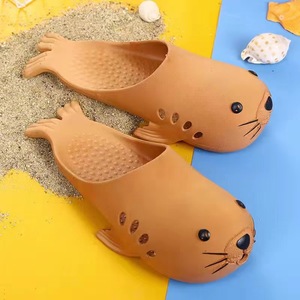 Estate donne e uomini coppia pantofole nuovo modello creativo leone marino casa fuori per indossare pantofole <span class=keywords><strong>da</strong></span> spiaggia zapatillas - Product Image 2
