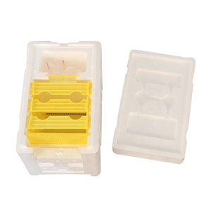 Nuevo Equipo de Apicultura, Caja de Espuma Blanca Inteligente para la Reproducción de <span class=keywords><strong>Abejas</strong></span> Reinas, Caja de Cría de Reinas de Poliestireno con 3 Marcos, 24x15x16.5cm - Product Image 3