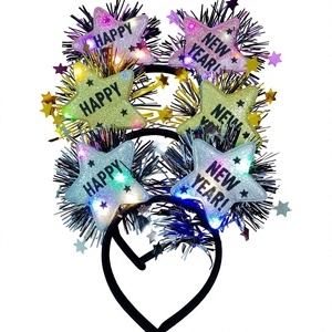 Fascia per Capelli a Stella a Cinque Punte Luminosa a LED in Tessuto per <span class=keywords><strong>Capodanno</strong></span>, Decorazione per Feste <span class=keywords><strong>di</strong></span> <span class=keywords><strong>Capodanno</strong></span> - Vendita all'Ingrosso - Product Image 2