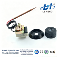 Thermostat de communication série à boîtier plastique mécanique avec interrupteur de réglage pour équipement de chauffage électrique