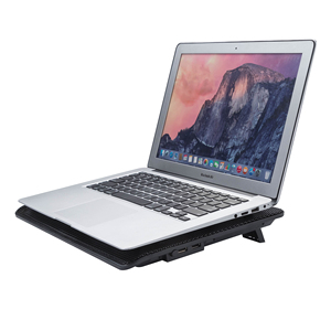<span class=keywords><strong>Momi</strong></span> N1314 Slim Silent Cooling Pad Nouvelle arrivée Refroidisseur de bureau en métal pour ordinateur portable avec support réglable pour ordinateur portable et PC - Product Image 5