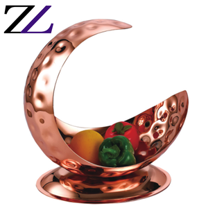 Bols décoratifs en forme de lune, ustensiles arabes, de couleur or martelés, service à salade de fruits secs, buffet pour le dîner - Product Image 6