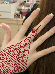 CG hand bemalte schöne braune Mode kosmetische Qualität Körper Arm Henna Vorlage Exquisite Wasser transfer temporäre Tattoo Aufkleber - Product Image 4
