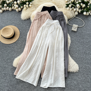 <span class=keywords><strong>Pantalones</strong></span> Largos Casuales de Verano para Mujer, <span class=keywords><strong>Pantalones</strong></span> Anchos con Estampado y Cintura Alta, <span class=keywords><strong>Pantalones</strong></span> para Actividades al Aire Libre, Venta al Por Mayor - Product Image 1