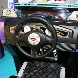 Funspace sikke işletilen sürüş araba simülatörü Video oyunu 32 Lcd İlk D Arcade yarış sürüş araba oyun makinesi