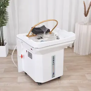 Salon Hair Washing Bed Accessories Mobile Shampoo Chair Basin Portable Shampoo Basin Hair Washing Bed Head Spa