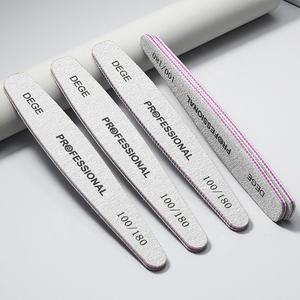 Профессиональная пилка для ногтей в форме капли, Зебра, эery доска 100/180 Грит с профессиональным логотипом DEGE - Product Image 3