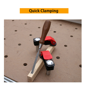 2Pcs Bench Dog <strong>Clamp</strong> Woodworking Bench Dogs Hold Down <strong>Clamp</strong> Adjustable Benchtop <strong>Quick</strong> <strong>Clamps</strong> Aluminum Alloy Fast Fixed Clip - Product Image 2
