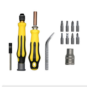 Jeu de tournevis de précision 70-en-1 avec embouts de 4 mm/6,35 mm et douilles M5-M13 pour la réparation de téléphones, PC et lunettes, avec étui de rangement suspendable - Product Image 3