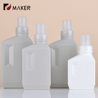 Distributeur de détergent à lessive vide 400ml 800ml 1000ml 1l Pe en plastique propre adoucissant pour vêtements savon liquide recharge bouteille de remplacement