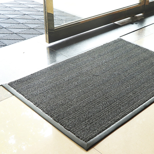 Alfombra de nailon 100% para puerta, antideslizante con Pvc tapete de absorción de agua, alfombra de entrada a rayas anchas - Product Image 6
