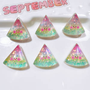 Accessoires en résine accessoires de bricolage en gros boucle de chaussure matériaux faits à la main tasse d'eau crème colle couvre-chef AB colle fruits - Product Image 4