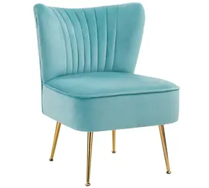 wholesale price high quality fabric upholstered accent chair modern velvet accent chairs furniture with metal legs