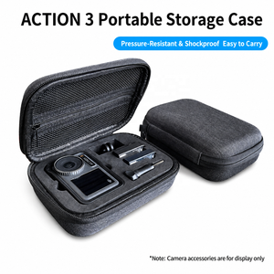 Étui de rangement DJI Osmo <span class=keywords><strong>Action</strong></span> 5 Pro/4/3, sac de transport rigide en EVA pour accessoires de caméra d'<span class=keywords><strong>action</strong></span>, pochette de voyage antichoc en <span class=keywords><strong>toile</strong></span> - Product Image 1