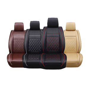 Sièges universels en cuir quatre saisons pour tous les modèles avec coussins de <span class=keywords><strong>siège</strong></span> d'oreiller Housses de <span class=keywords><strong>siège</strong></span> de voiture en cuir de luxe entièrement enveloppées - Product Image 1