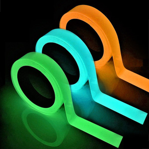 Ruban Lumineux Fluorescent Vert 5m x 10mm, Bande Réfléchissante pour Éclairage au Sol et Escaliers, Anti-Adhésif - Product Image 1