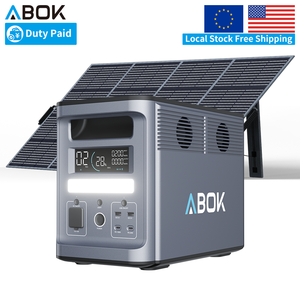 โรงงาน ABOK ผลิตโดยตรง (OEM/ODM) สถานีไฟฟ้าพกพา 2000W พร้อมแผงโซลาร์เซลล์แบบยืดหยุ่น 400W สำหรับใช้ในบ้าน - Product Image 1