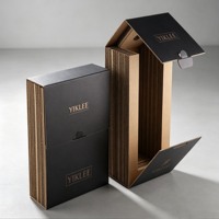Boîte en carton ondulé de protection pour bouteilles en verre, emballage d'expédition pour vin/huile d'olive, boîte d'expédition de vin en carton ondulé recyclable