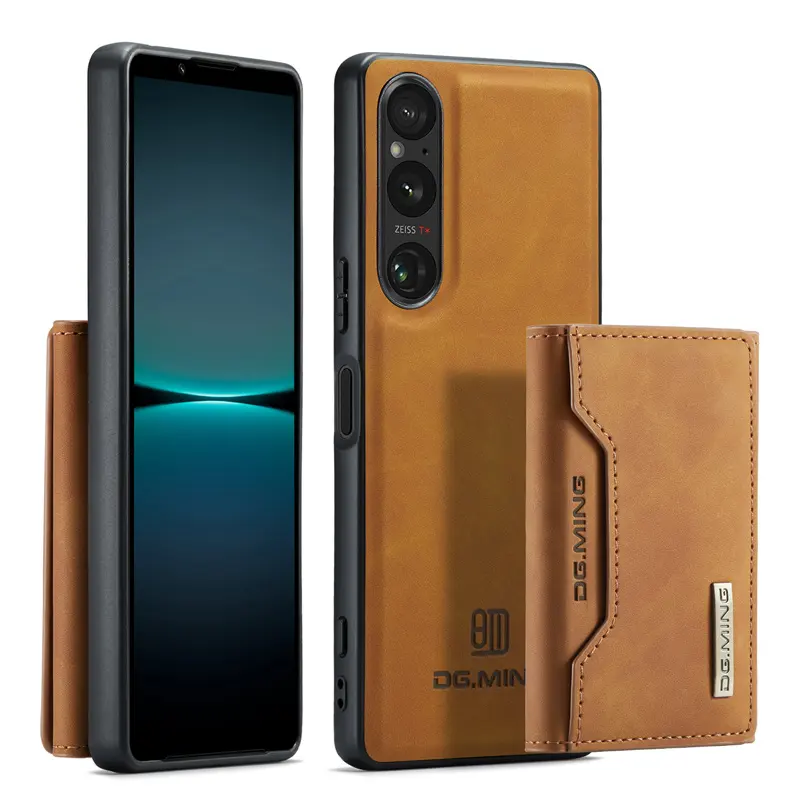 For Sony Xperia 1 V 5th Gen Xperia1 Back Cover Original DG. MING M2 Magnetic Detachable Wallet Leather Holder Cell Phone Case