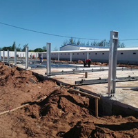 Structure en acier métallique robuste pour projet de stockage en entrepôt industriel