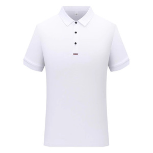 Polo à manches courtes, couleur unie, polyester respirant, pour usage quotidien - Product Image 1