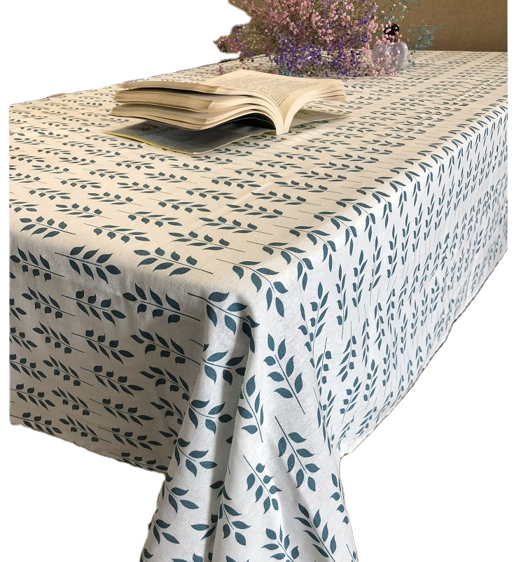 Большие квадратные скатерти из хлопка и льна с принтом и индивидуальным дизайном