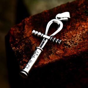 Collier pendentif en acier inoxydable SS8-940P <span class=keywords><strong>Croix</strong></span> égyptienne de la vie Sceptre Œil <span class=keywords><strong>d</strong></span>'<span class=keywords><strong>Horus</strong></span> Bijoux punk pour hommes Vente en gros - Product Image 5