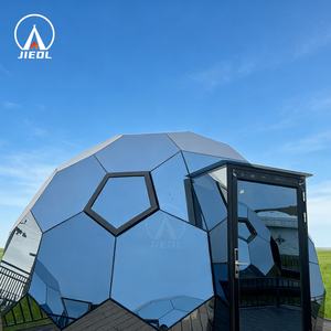 Carpa Domo Geodésica de Vidrio Resistente al Viento de 6M 8M para Acampar al Aire Libre con Vidrio Anti-UV - Product Image 3