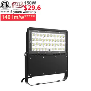 High Lumen DLC SAA CE 5 Years Warranty 100w 300w 240w 200w 400w High Mast Led Flood Light 150 W For Miniature Stadium