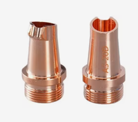 Tête de pistolet de soudage laser, buse en cuivre, accessoire spécialisé pour machines de soudage laser portables, hautement conducteur