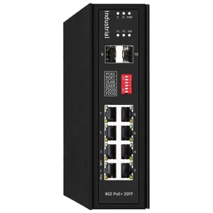 Wholesale CCTV DIN Rail Wall Mounting Industrial Ethernet PoE Switch