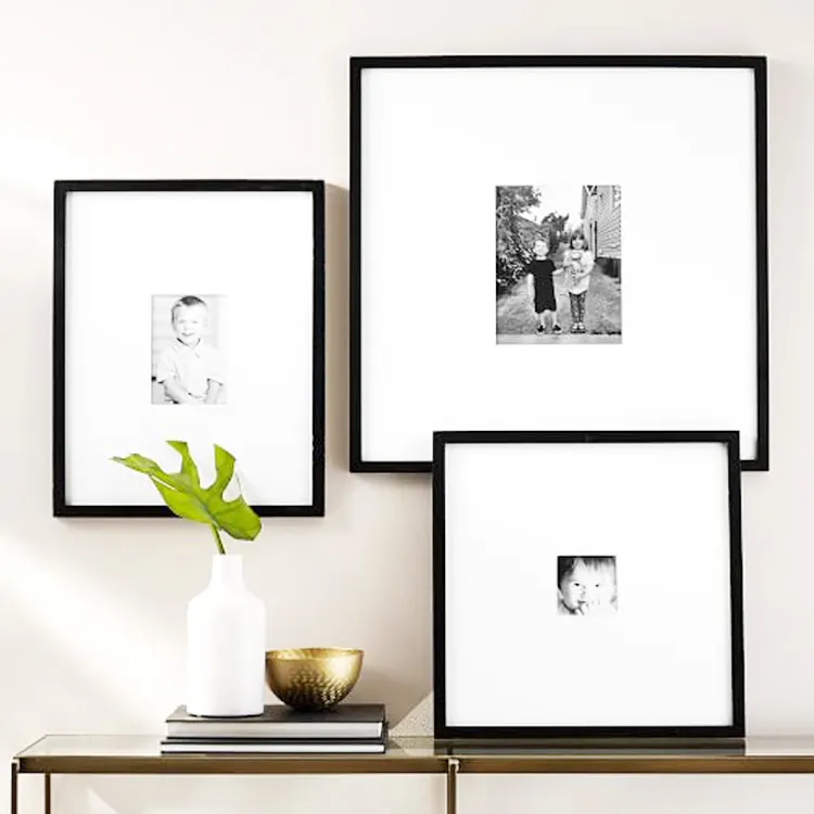 Custom Sizes 16x20 18x18 25x25 inch Black Picture Frame Design Wall Decor Collage ideas