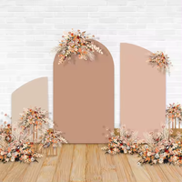 Autres fournitures de décoration de scène pour mariage et fête, cadre rond en métal pour fleurs, support de fond mural, couverture, extérieur