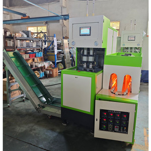 High Quality 50ml to <strong>2Ltr</strong> 2 Cavity Auto Drop <strong>Water</strong> Plastic PET <strong>Bottle</strong> Maker Blower Semi Automatic PET Blowing Machine - Product Image 1
